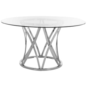 Kyrie Glass Top Dining Table | Safavieh Couture - FOX9050