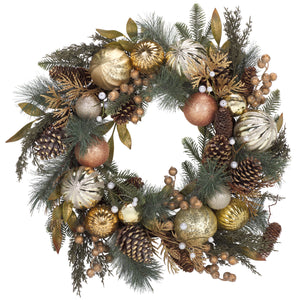 Faux 28" Needle Pine Wreath | Safavieh - FXP1033
