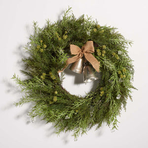Faux 22" Pine LED Wreath | Safavieh - FXP1096
