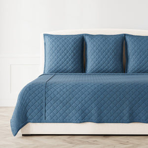 Faux Linen Coverlet Set | Ann Gish