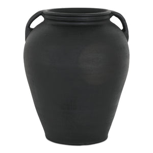 Jovi Vase Black Terracotta | Moe's Home Collection - GK-1133-02