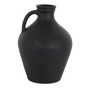 Lyra Vase Black Terracotta | Moe's Home Collection - GK-1137-02