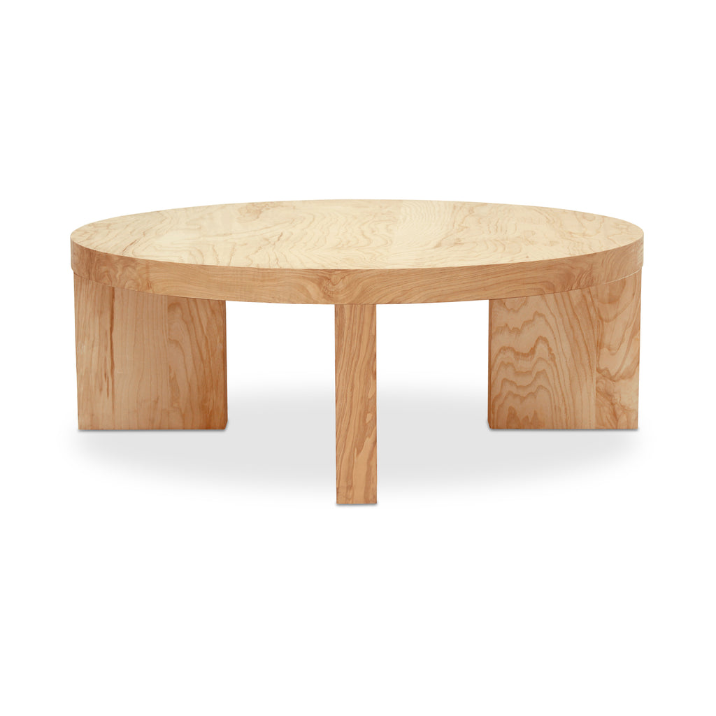 Oregon Round Coffee Table Blonde | Moe's Furniture - GZ-1154-21-0