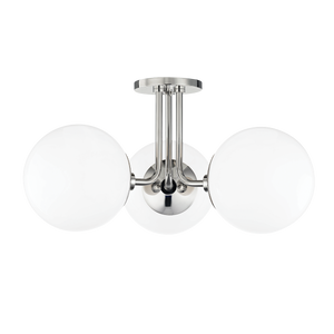 Stella Semi Flush | Mitzi Lighting - H105603-PN