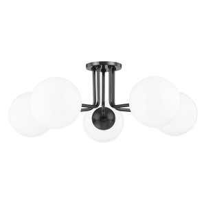 Stella Semi Flush | Mitzi Lighting - H105605-OB