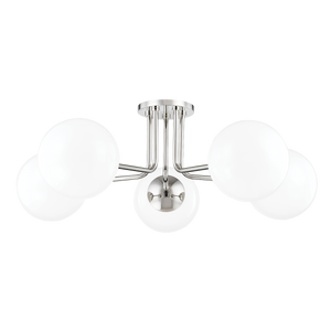 Stella Semi Flush | Mitzi Lighting - H105605-PN
