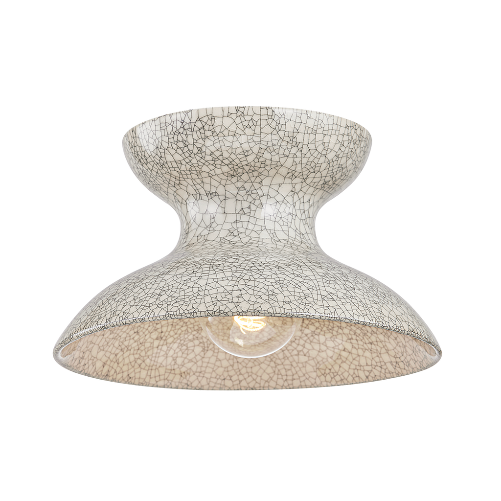 Aged Brass/Ceramic Belgian Crackle