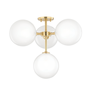 Ashleigh Semi Flush | Mitzi Lighting - H122604-AGB