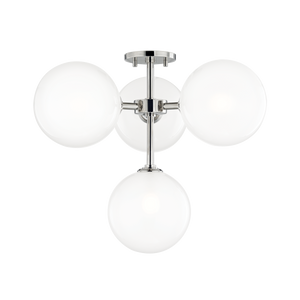 Ashleigh Semi Flush | Mitzi Lighting - H122604-PN