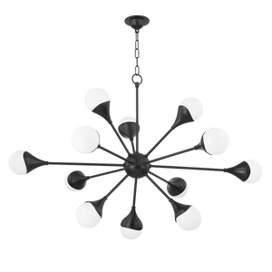 Ariana Chandelier | Mitzi Lighting - H375812-SBK
