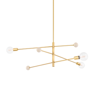 Slater Chandelier | Mitzi Lighting - H491803-AGB