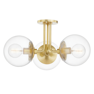 Meadow Semi Flush | Mitzi Lighting - H503603-AGB