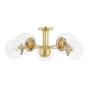 Meadow Semi Flush | Mitzi Lighting - H503605-AGB