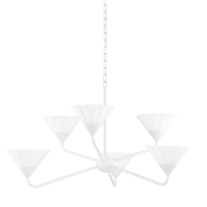 KELSEY Chandelier | Mitzi Lighting - H817806-TWH