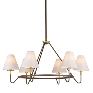 POLLY Chandelier - Aged Brass/Bronze | Mitzi Lighting - H984806-AGB/BRZ