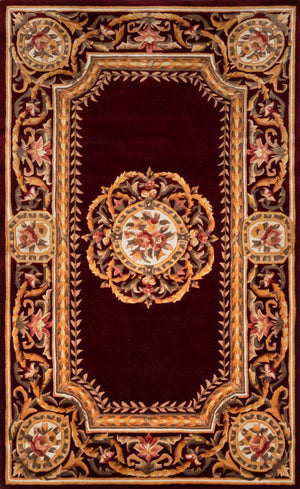 Momeni Rug Harmony India Collection | Burgundy - HARM2HAI12BUR