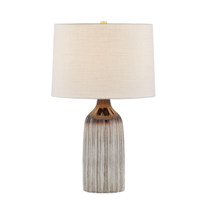 RAISA Table Lamp - Aged Brass/Ceramic Affogato | Mitzi Lighting - HL1031201-AGB/CAF