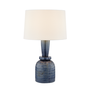 RUSSO Table Lamp - Aged Brass/Ceramic Washed Cobalt | Mitzi Lighting - HL1042201-AGB/CDB