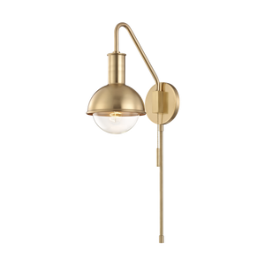 Riley Plug-In Sconce | Mitzi Lighting - HL111101-AGB