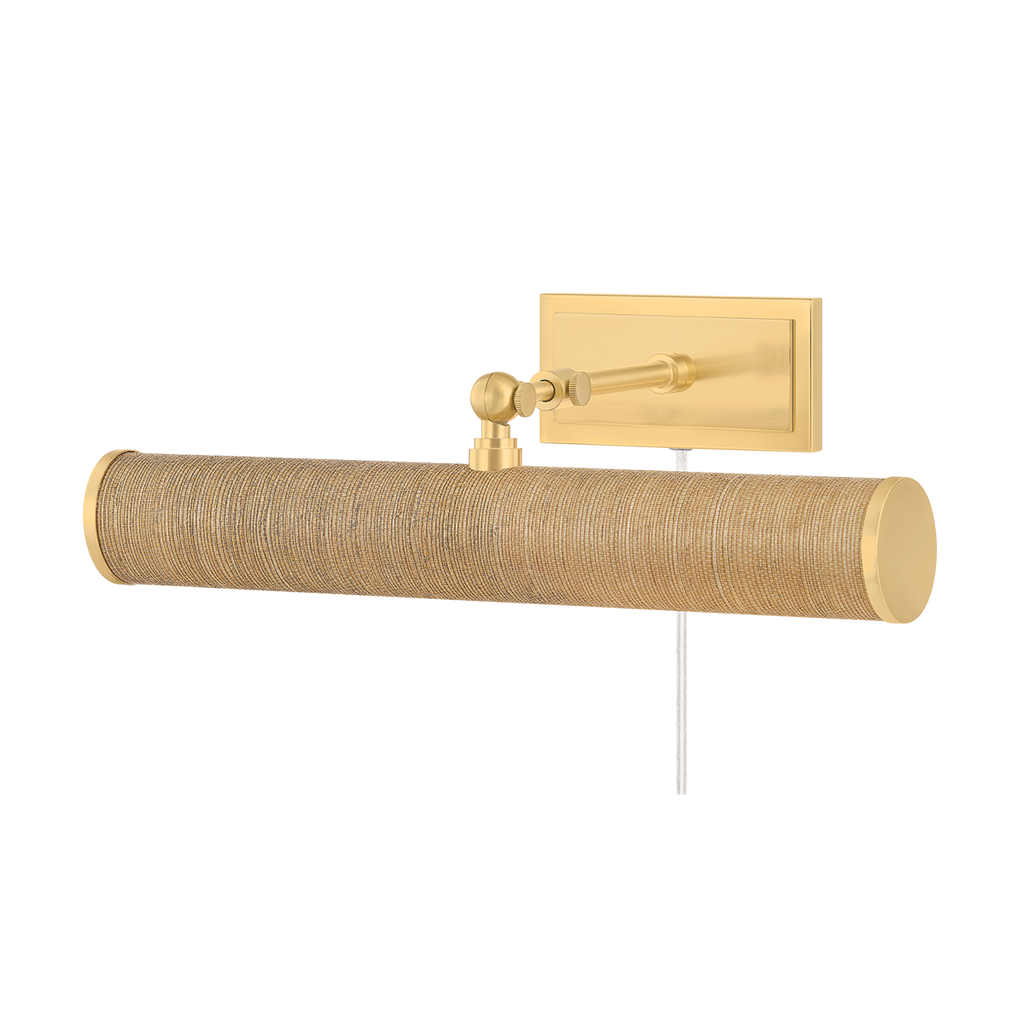 Aged Brass/Grasscloth