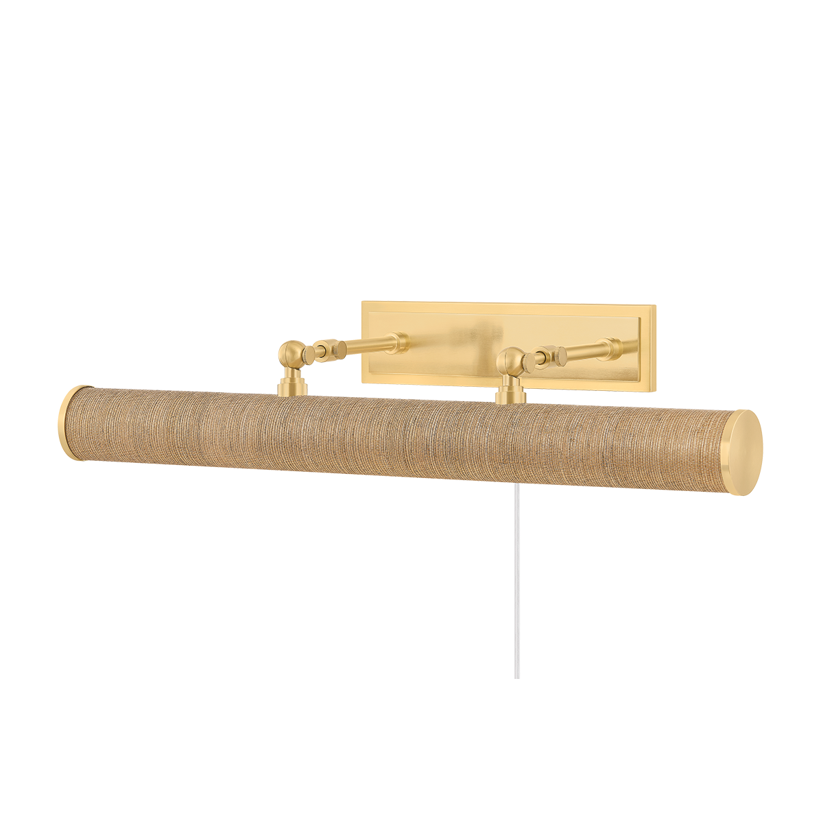 Holly Picture Light - 24.25"W - Aged Brass/Grasscloth | Mitzi Lighting ...