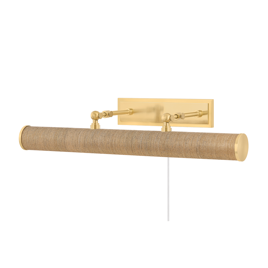 Aged Brass/Grasscloth