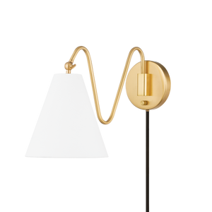 Onda Plug-in Sconce | Mitzi Lighting - HL699101-AGB