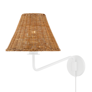 Issa Plug-in Sconce | Mitzi Lighting - HL704201-TWH