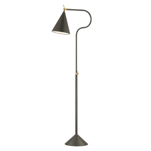 HARRIET Floor Lamp - Aged Brass/True Bronze | Mitzi Lighting - HL996401-AGB/TRB