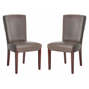 Ken 19 H Leather Side Chair (Set Of 2) | Safavieh -  HUD8200