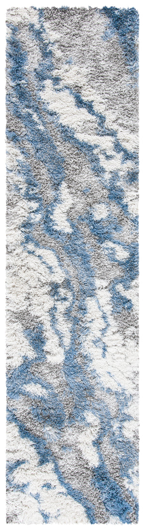 Safavieh Horizon Shag Rug Collection: HZN890G-221 - Grey / Blue