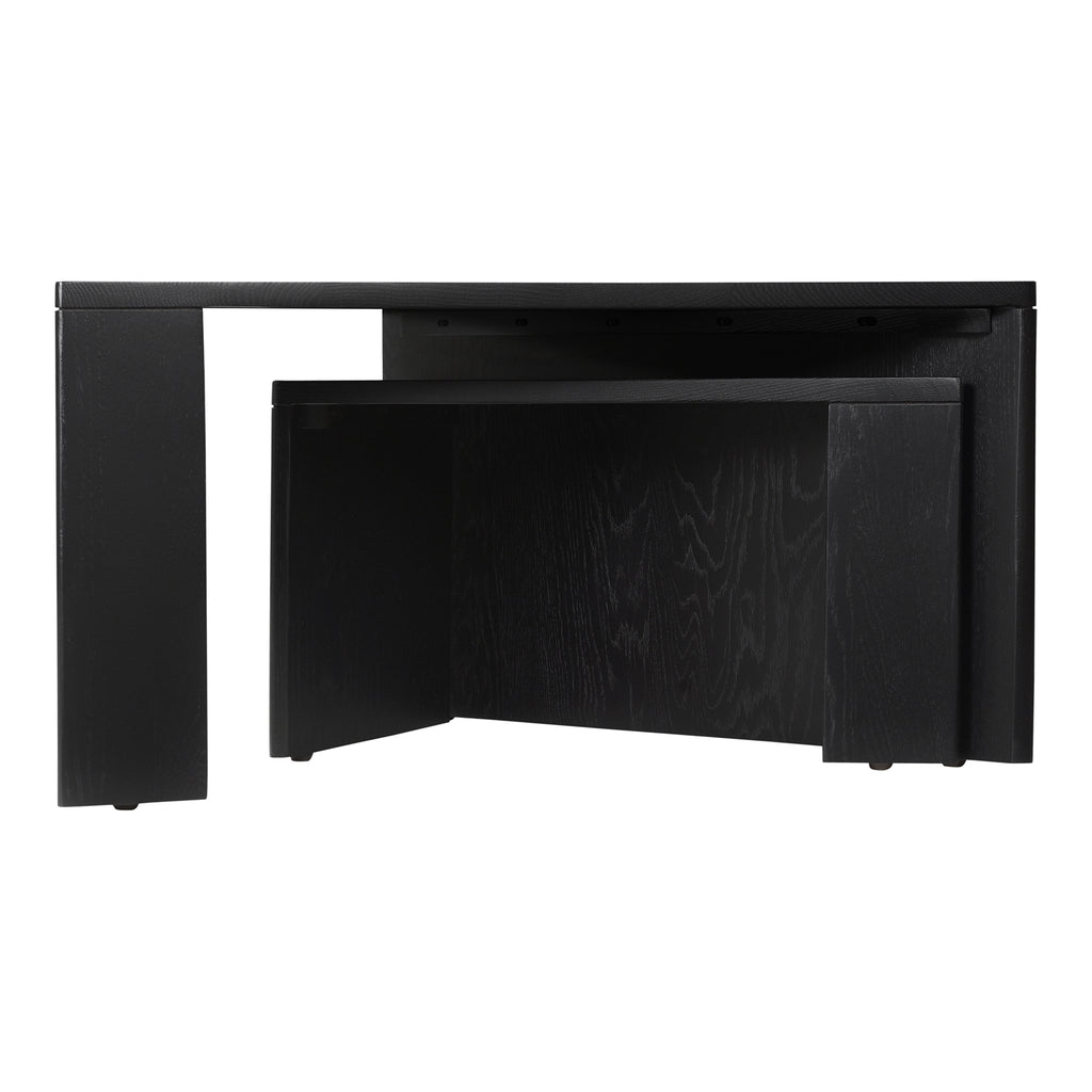 Aton Nesting Coffee Table Set Of 2 Black | Moe's Furniture - JD-1065-02