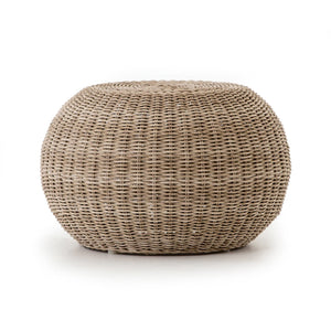 Phoenix Outdoor Accent Stool - Vintage White | Four Hands - JLAN-167A