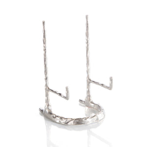 Giacometti Plate Stand In Nickel | John Richard - JRA-9816