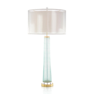 Pale Aqua and Gold Table Lamp | John Richard - JRL-10109
