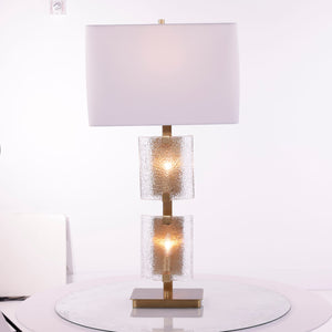Gemelle Table Lamp, Brass | John Richard - JRL-10899