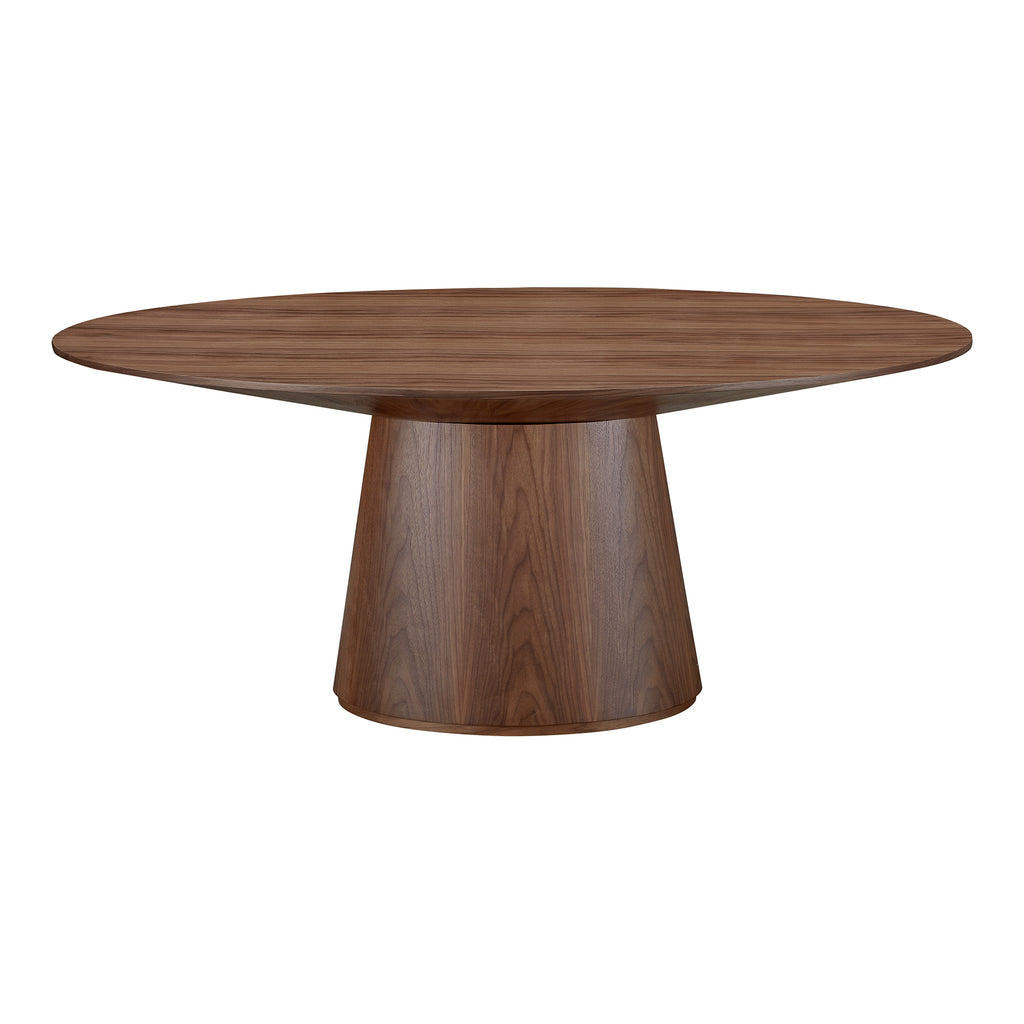 Otago Oval Dining Table Walnut | Moe's Furniture - KC-1007-03