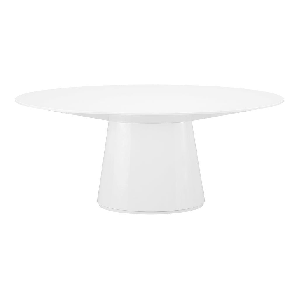 Otago Oval Dining Table White | Moe's Furniture - KC-1007-18