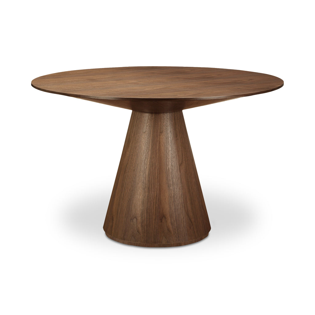 Otago Dining Table Round Walnut | Moe's Furniture - KC-1028-03