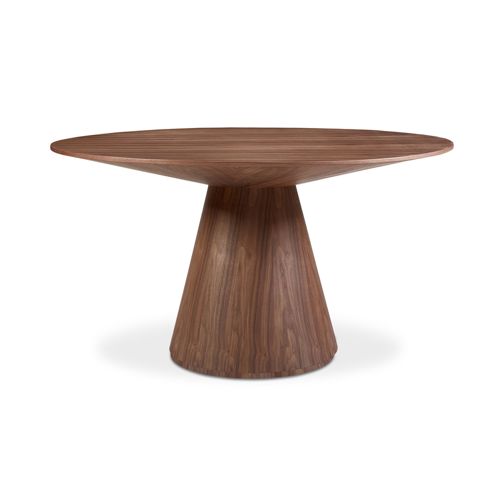 Otago Dining Table 54In Round Walnut | Moe's Furniture - KC-1029-03