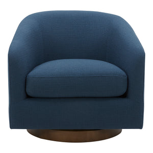 Oscy Swivel Chair Dark Atlantic | Moe's Home Collection - KQ-1015-26-USA
