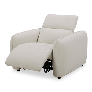 Eli Power Recliner Chair Warm White | Moe's Home Collection - KQ-1027-18-USA