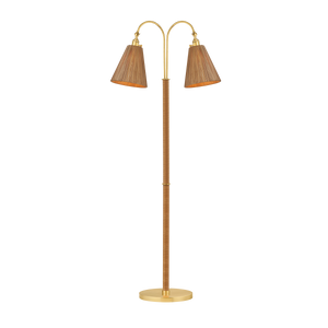 RUTHIN Floor Lamp - Aged Brass | Hudson Valley Lighting - L2168-AGB
