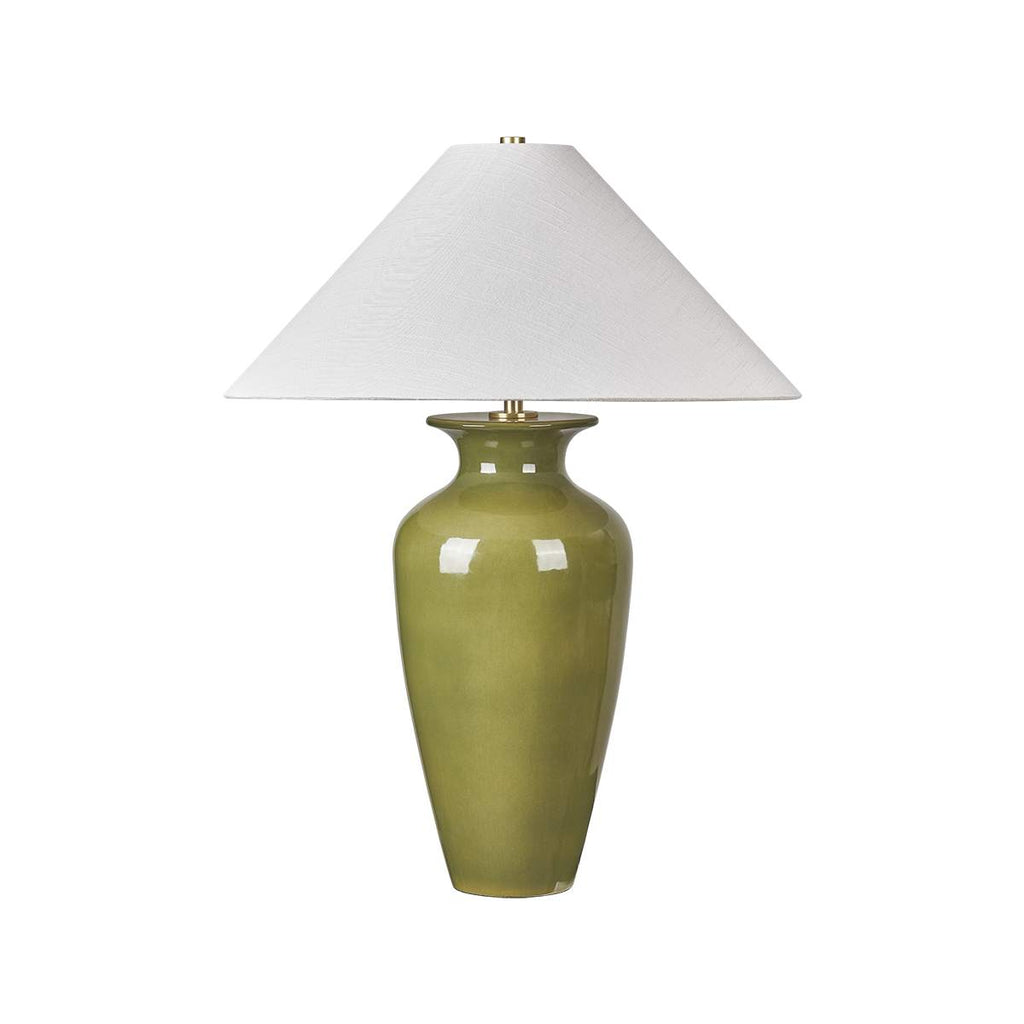 Aged Brass/Ceramic Nori Green