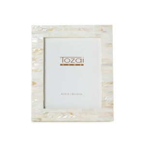 8" x 10" Opalescent Mother of Pearl Photo Frame | Tozai Home - LAC134