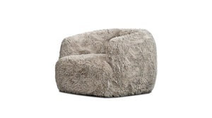 SABA Swivel Lounge Chair Sable Bunny Fabric | Mobital - LCH-SABA-SABL-BUNSW