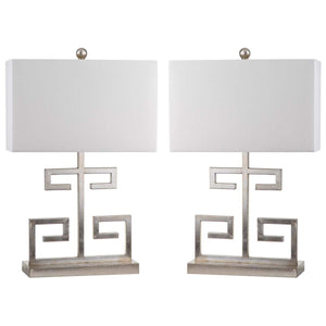 Greek Key 25 Inch H Table Lamp (Set of 2) | Safavieh - LIT4160