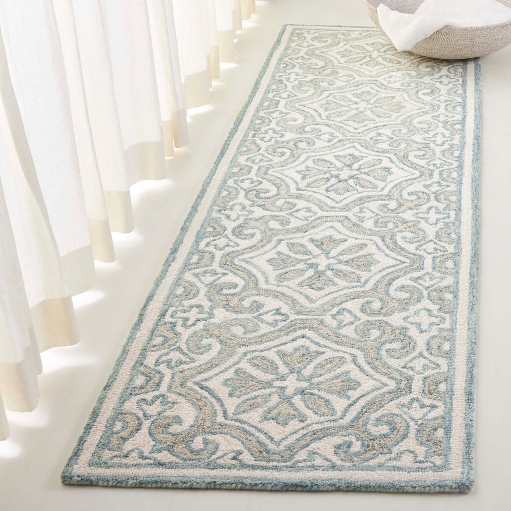Lauren Ralph Lauren 6944 Rug | Lauren Ralph Lauren  - Teal / Ivory