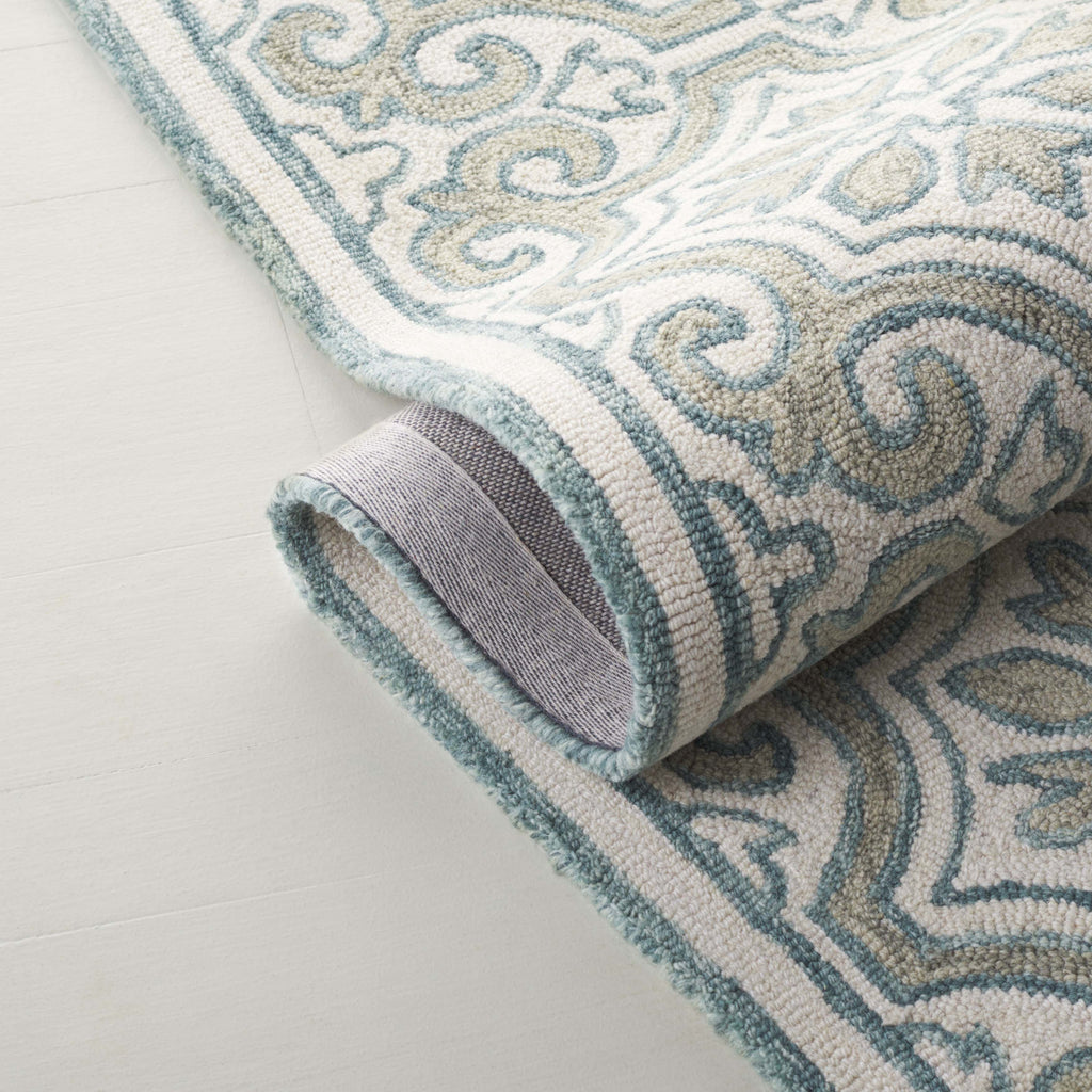Lauren Ralph Lauren 6944 Rug | Lauren Ralph Lauren  - Teal / Ivory