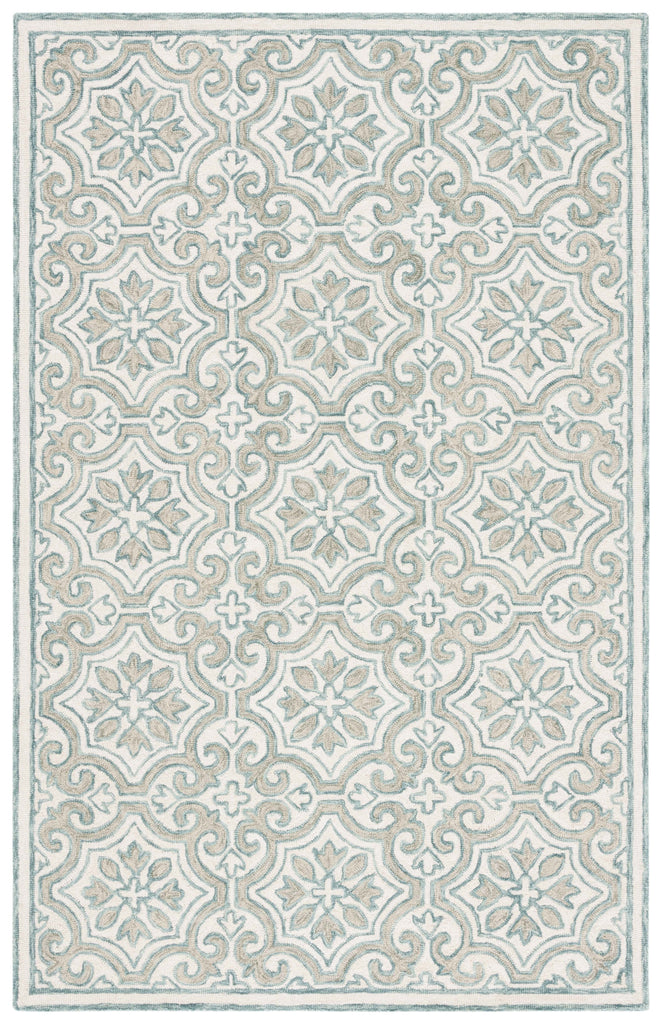 Lauren Ralph Lauren 6944 Rug | Lauren Ralph Lauren  - Teal / Ivory
